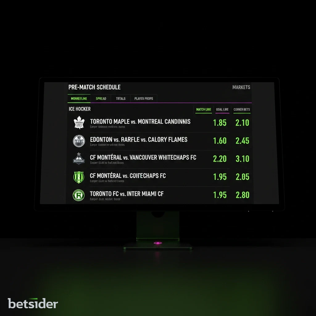 Pre-Match Schedule and Markets